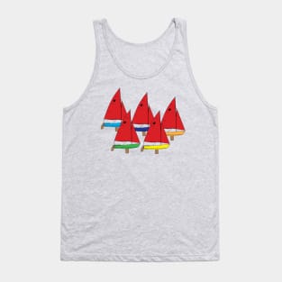 Mirror Dinghy Sailboats Racing Tank Top